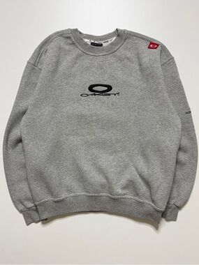 oakley software center chest logo crewneck sweatshirt mens small